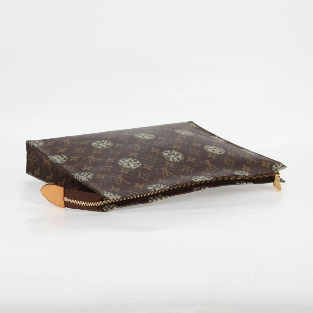 LOUIS VUITTON Monogram Pochette Voyage Clutch Bag M41513 LV Auth 131809V - Picture 7 of 16